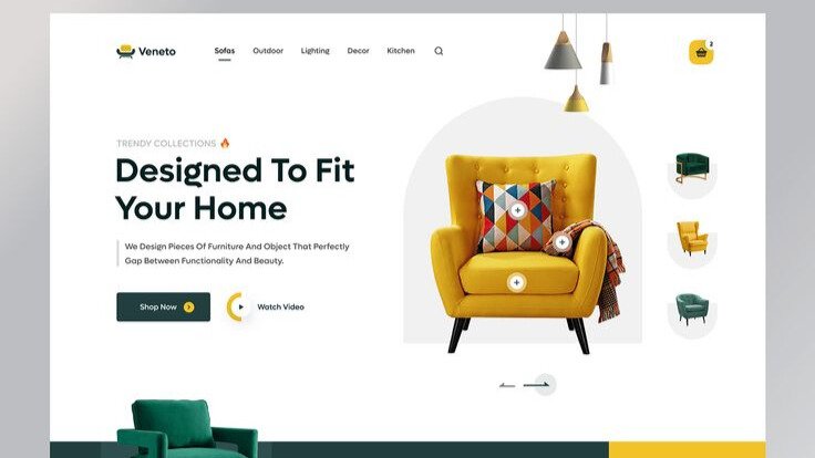 website for furniture slider
