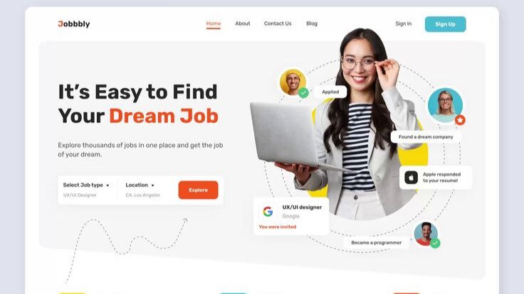 website homepage redesign
